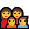 Family: Woman, Woman, Boy, Boy emoji on Microsoft
